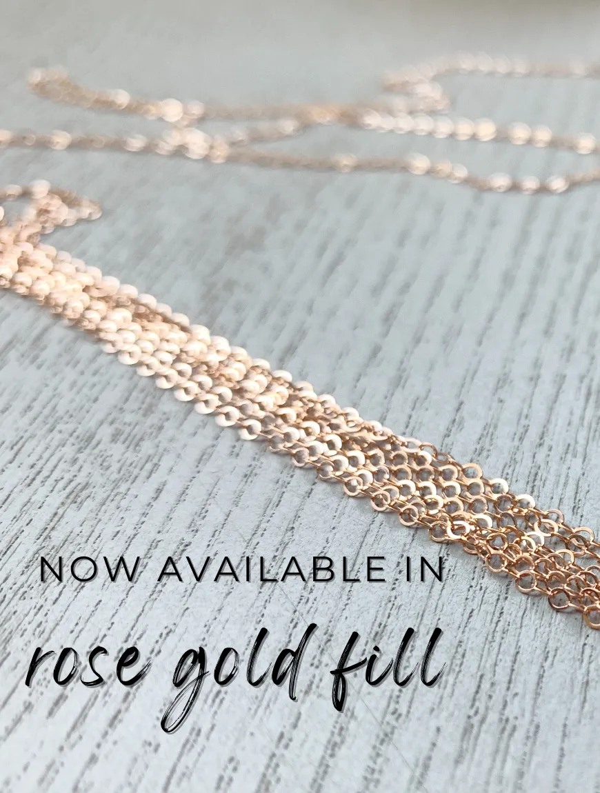 Garnet Bar Necklace