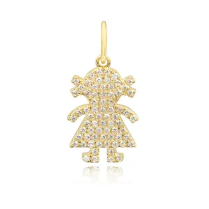 Girl Pave Charm