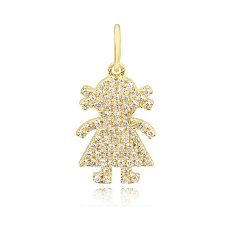 Girl Pave Charm
