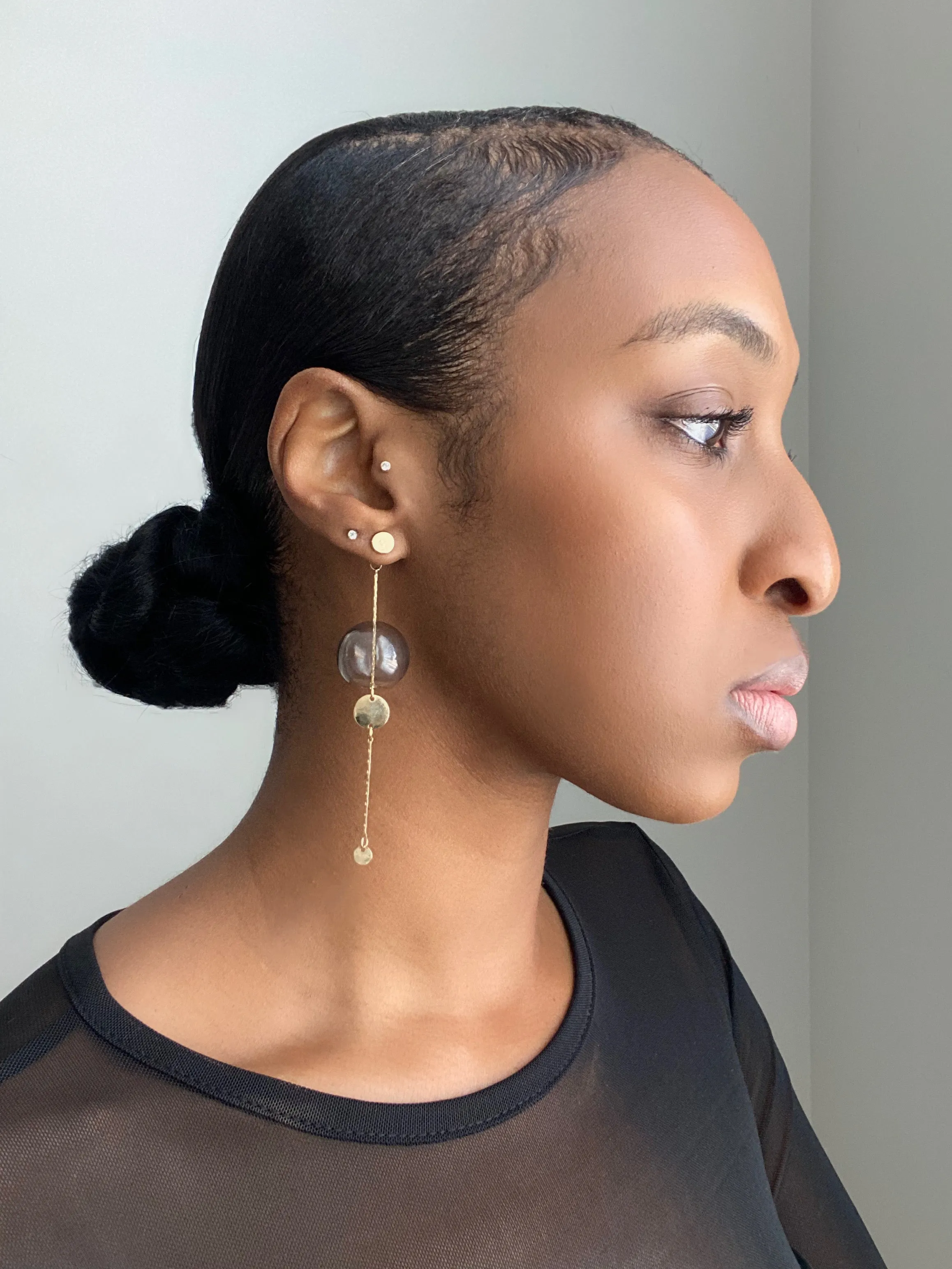 Glacial Rose | earrings