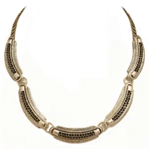GOLD-BLACK NECKLACE  #FW1202538 (GH18)