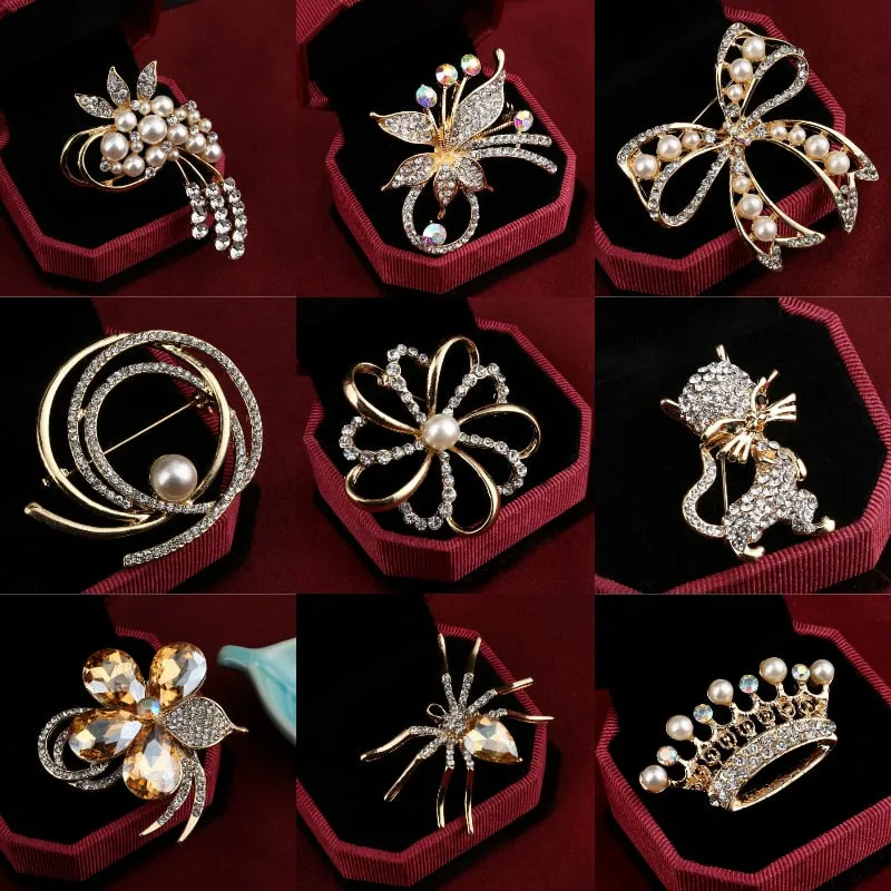 Gold Color Brooch Pins
