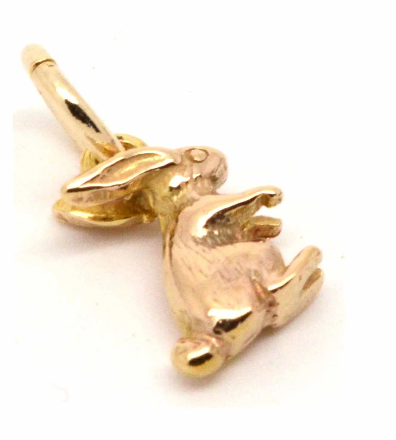 Gold Small Bunny Rabbit Charm