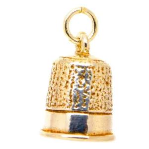 Gold Thimble Charm