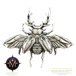 Gothic Insect Scarab Beetle Brooches For Women Men Goth Accessories Vintage Brooch Pin