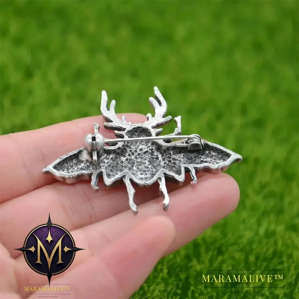 Gothic Insect Scarab Beetle Brooches For Women Men Goth Accessories Vintage Brooch Pin