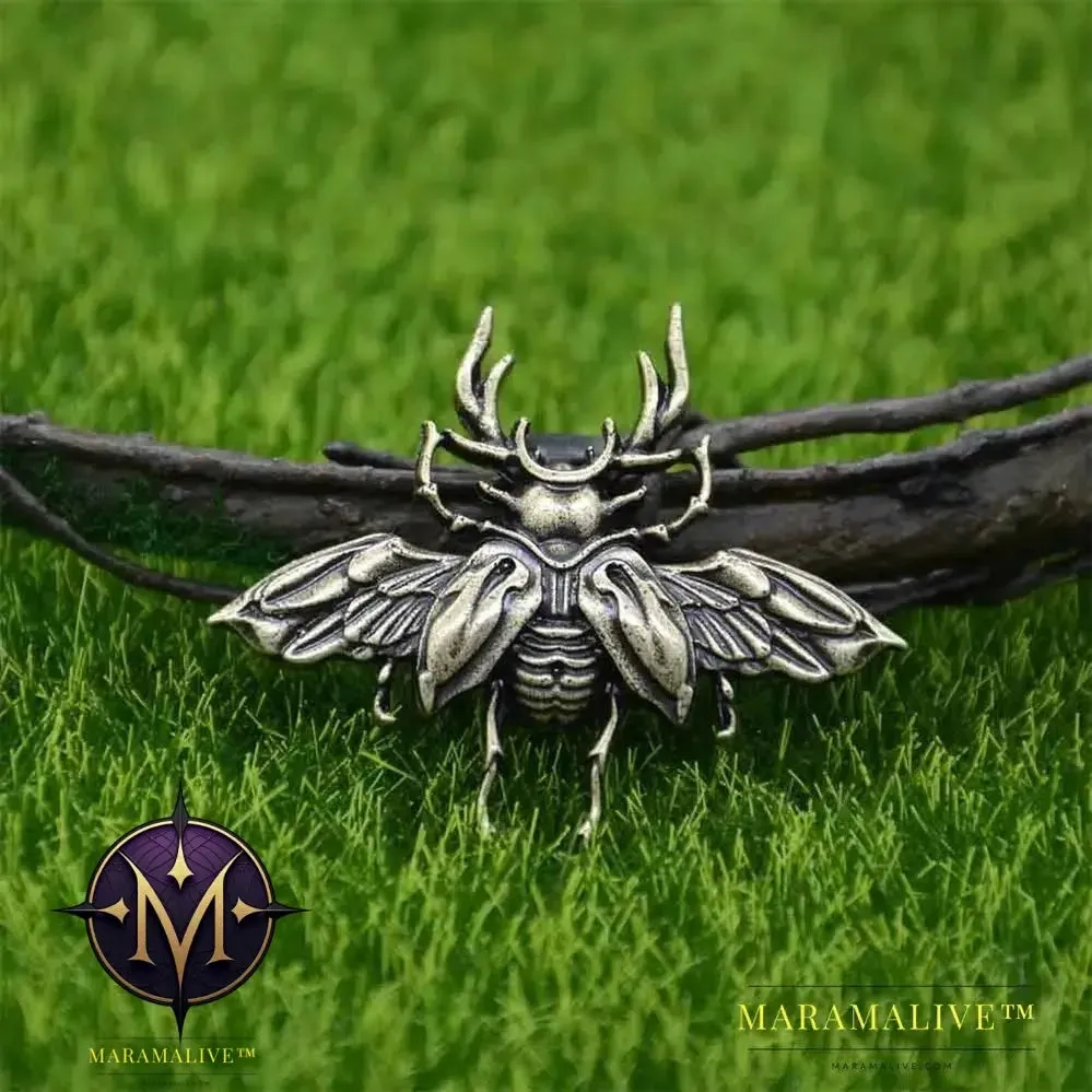 Gothic Insect Scarab Beetle Brooches For Women Men Goth Accessories Vintage Brooch Pin