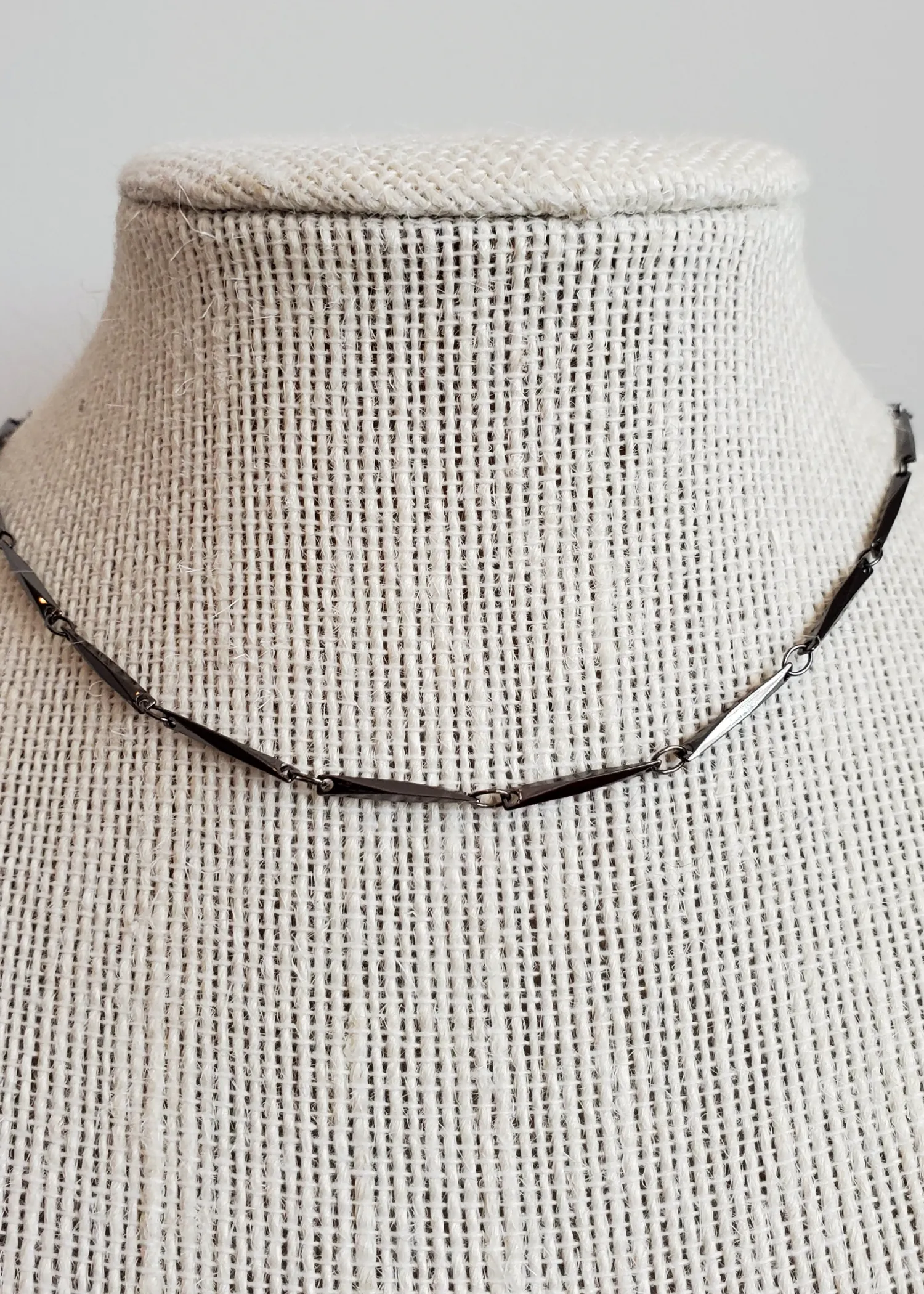 Gunmetal Layering Necklace