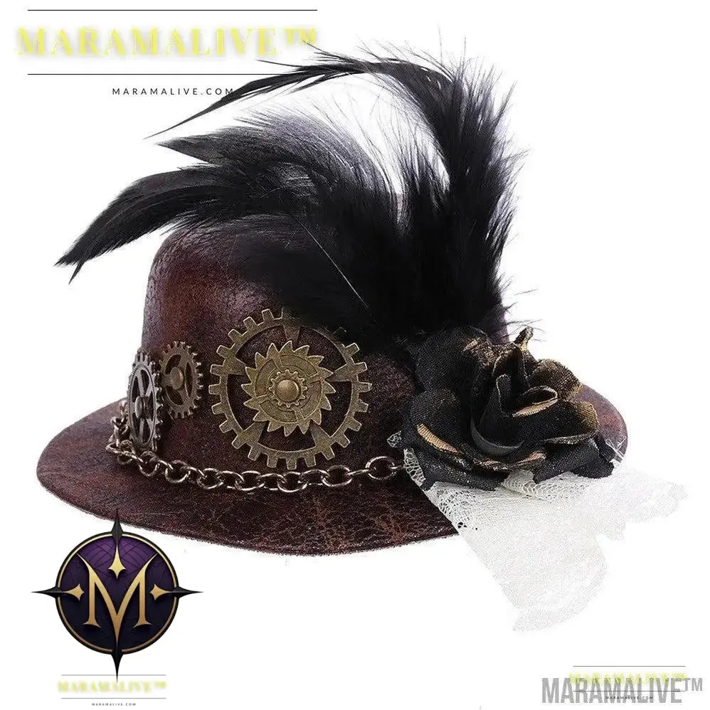 Halloween Gothic Mini Top Hat Steampunk Little Hat