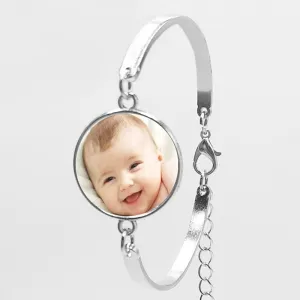 Handmade Personality Photo Family Photo Baby Child Dad Mom Brother Sister Grandparents Family Portrait Bracelet Private Custom