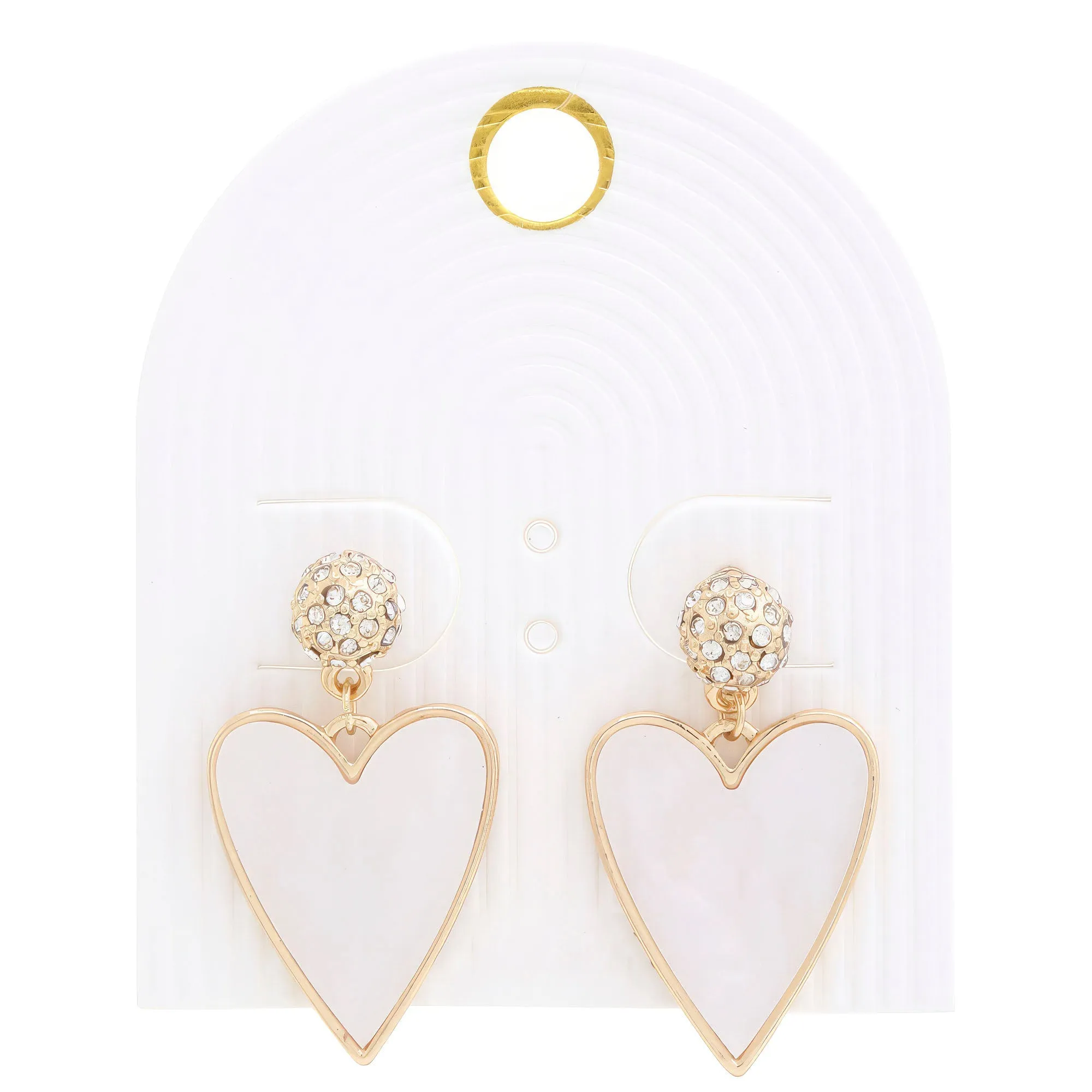 Heart Rhinestone Earring