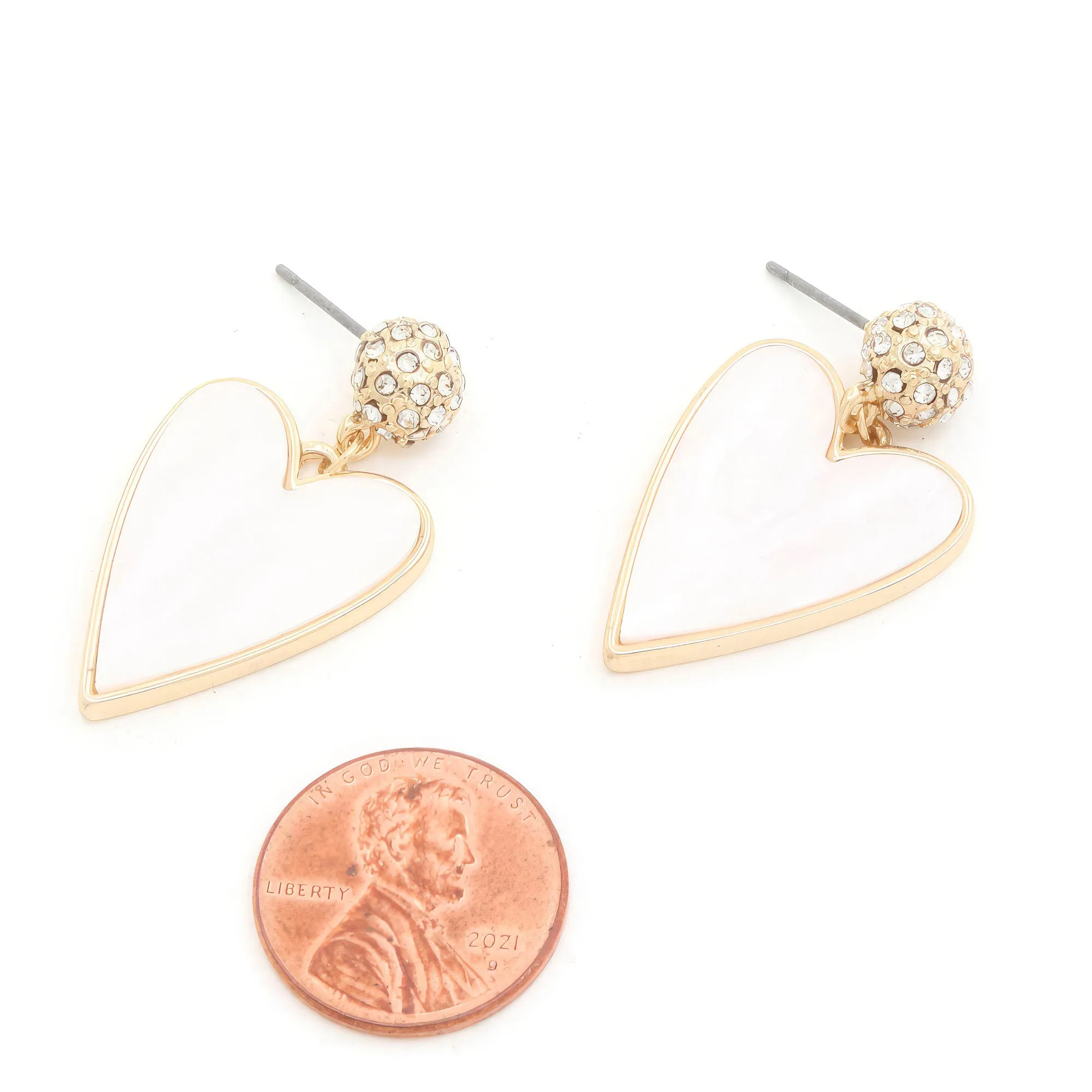 Heart Rhinestone Earring