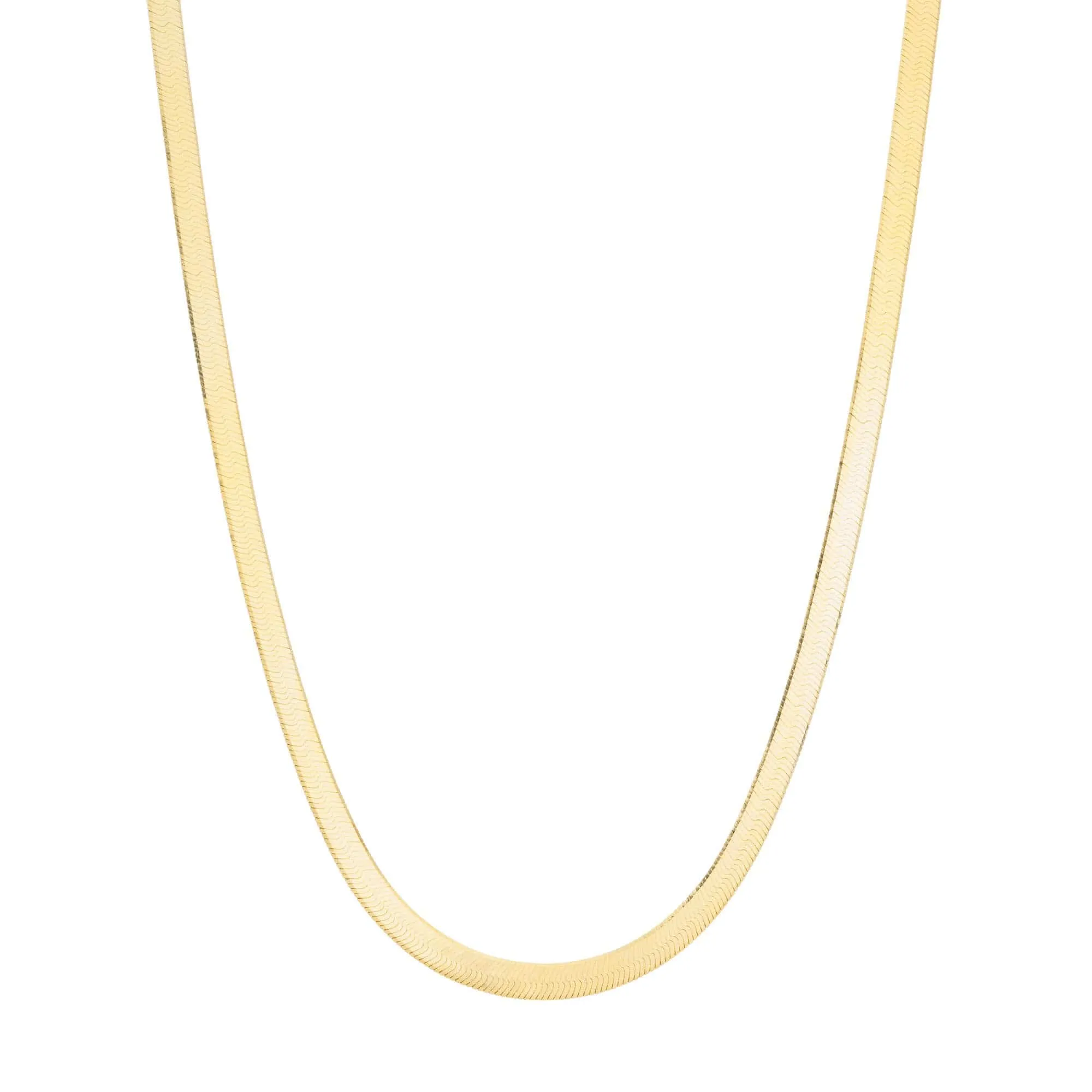 Heavy Herringbone Chain Necklace