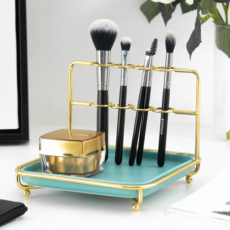 Homlly Marbi Gold Rim Jewellery Beauty Stand