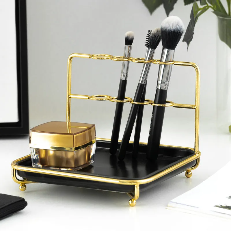 Homlly Marbi Gold Rim Jewellery Beauty Stand