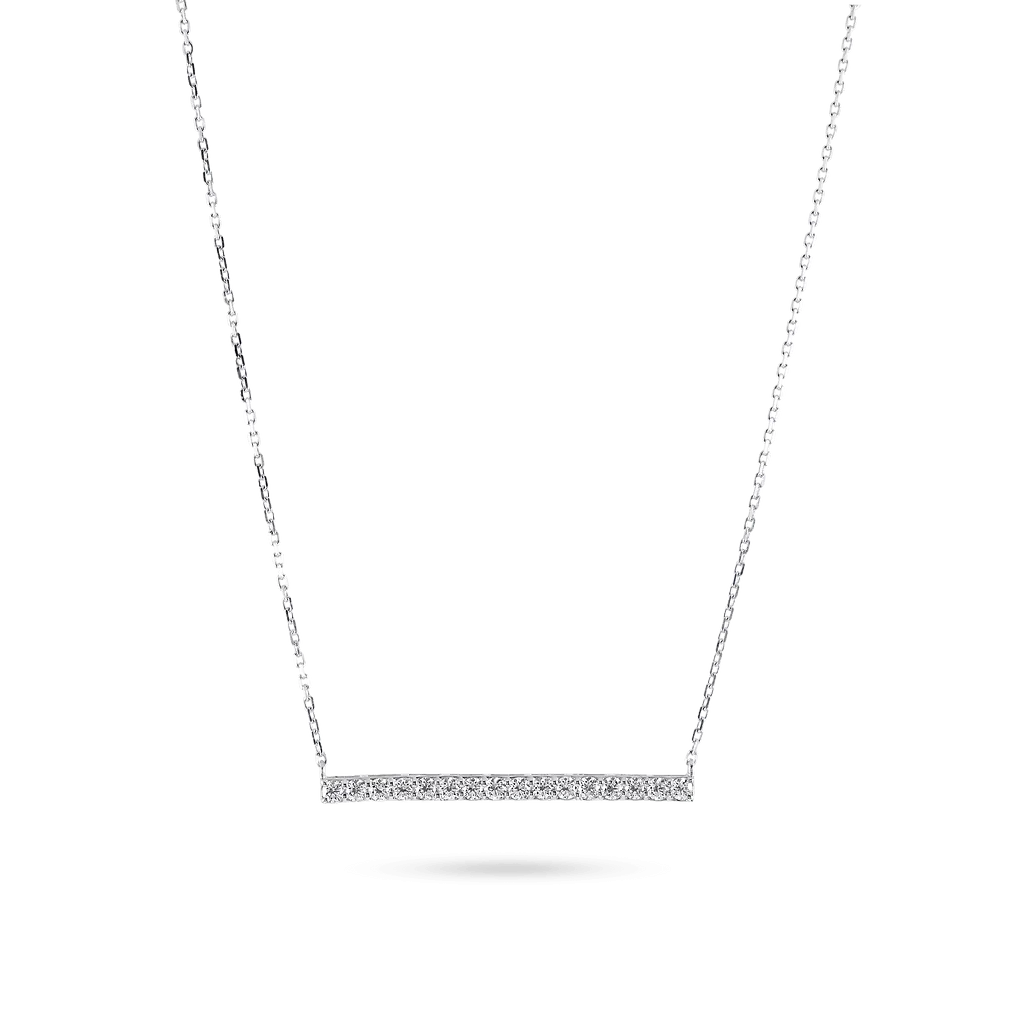 Horizontal Diamond Bar Necklace