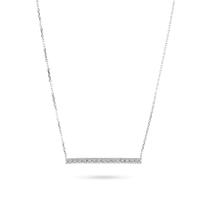 Horizontal Diamond Bar Necklace