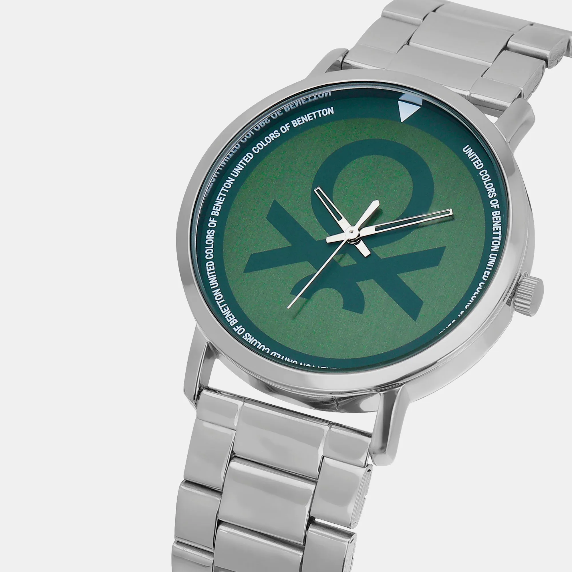 Iconic Green Men's 3 Hands Analog Stainless Steel Watch UWUCG1300