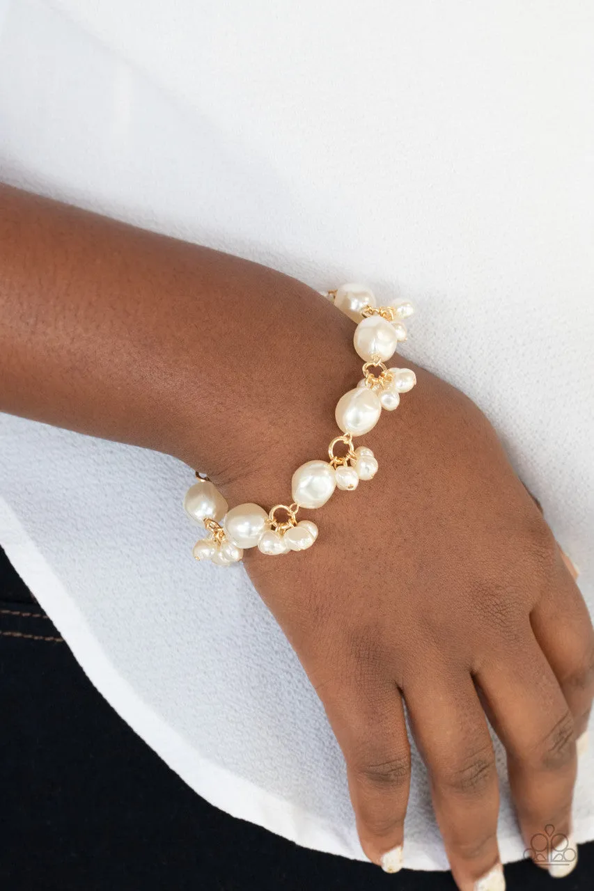 Imperfectly Perfect Gold Paparazzi Bracelet