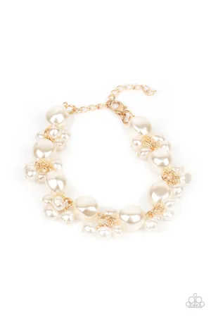 Imperfectly Perfect Gold Paparazzi Bracelet