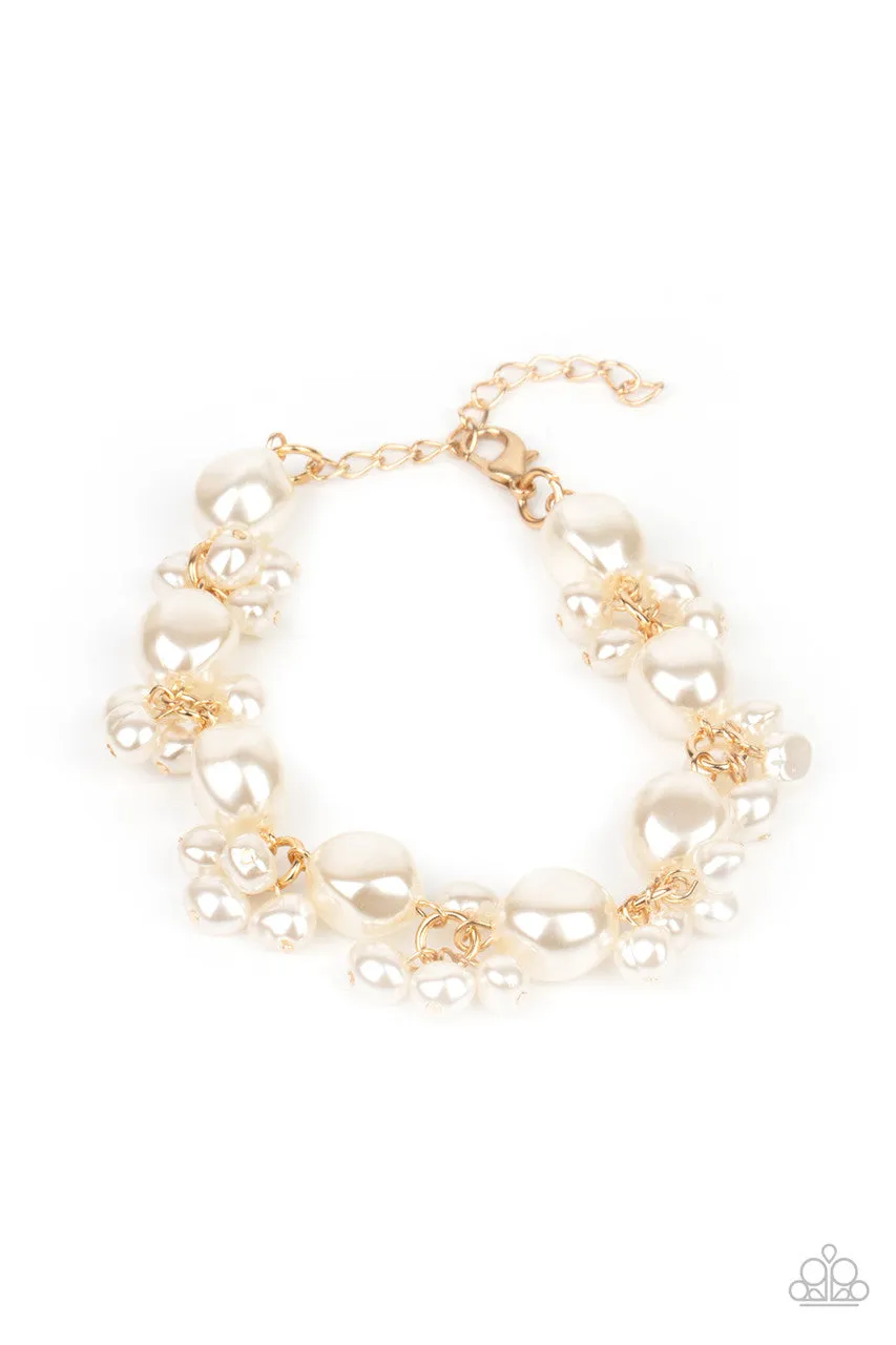 Imperfectly Perfect Gold Paparazzi Bracelet