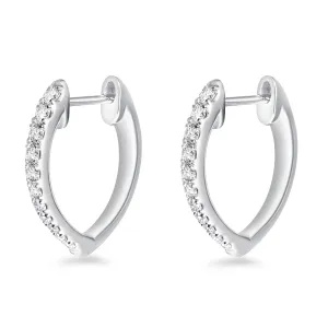 Imperial Hoop  Diamond Earring .30 Total Carat Weight