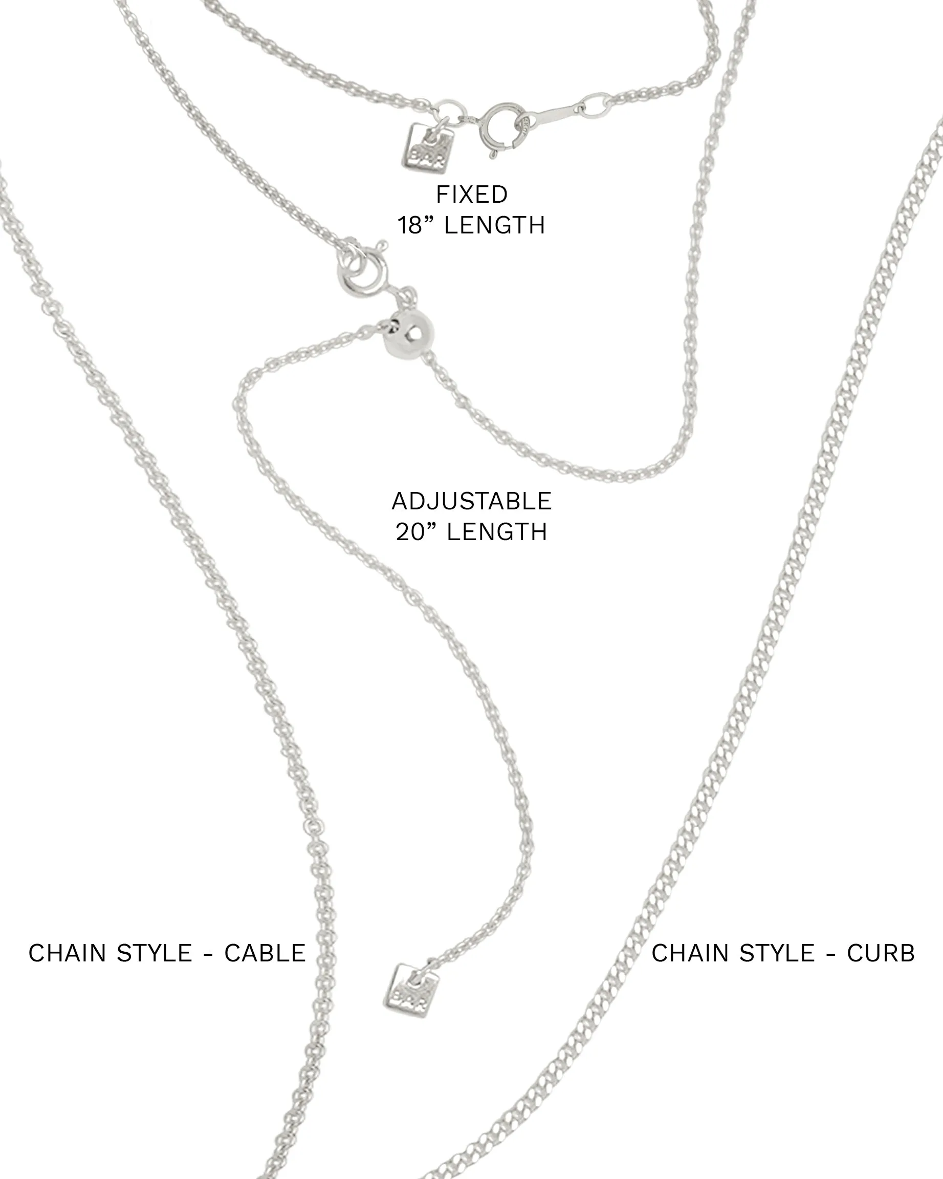 Ina Necklace | Silver