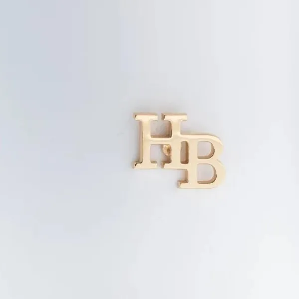 Initial Letter Pin Brooch