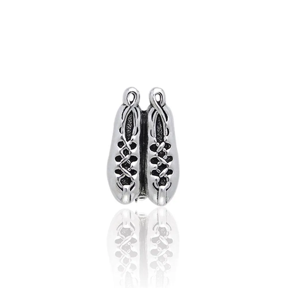 Irish Dancing Shoes Silver Brooch TBC017
