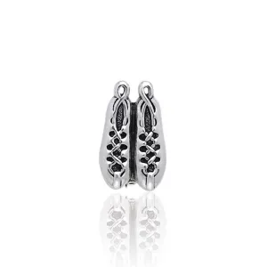 Irish Dancing Shoes Silver Brooch TBC017