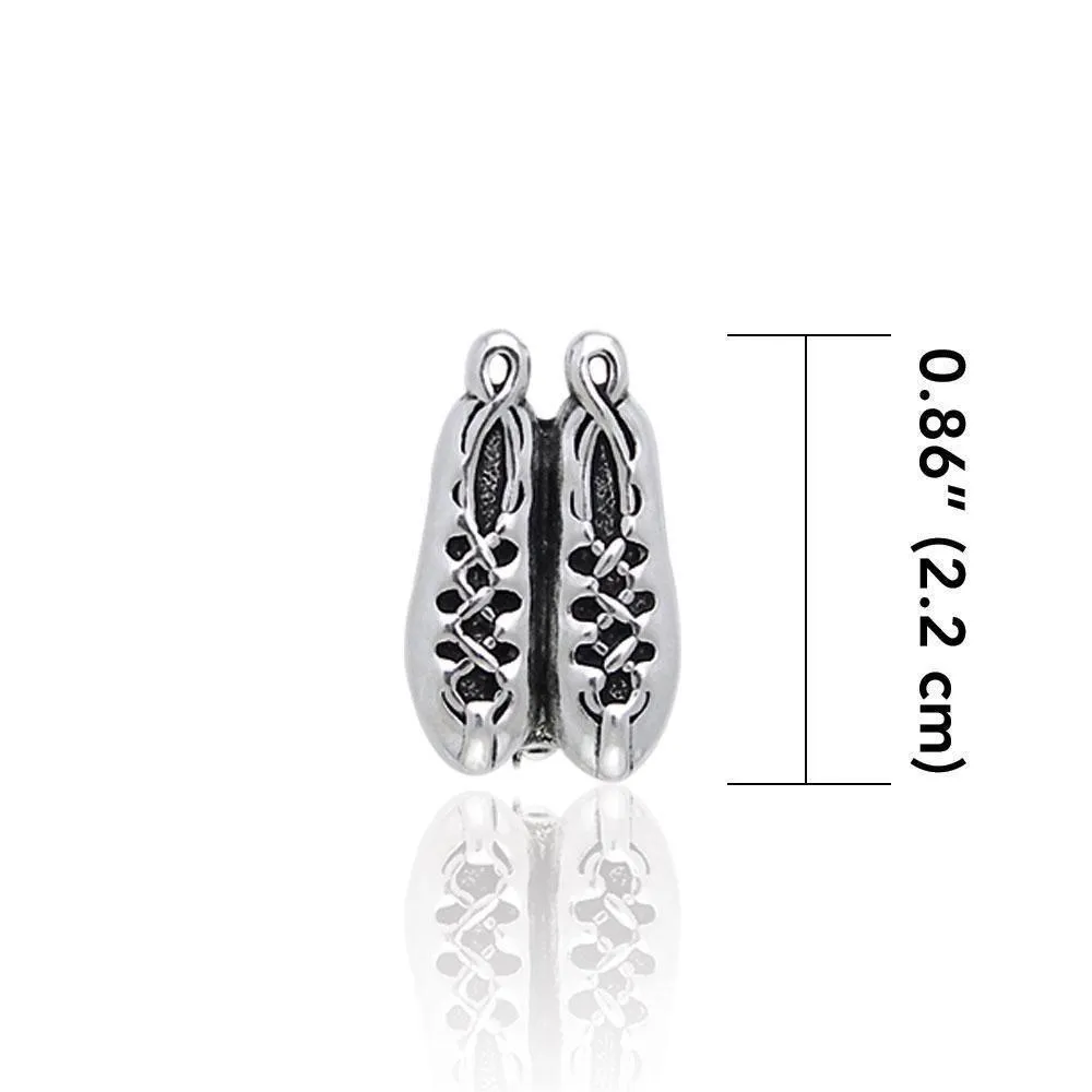 Irish Dancing Shoes Silver Brooch TBC017