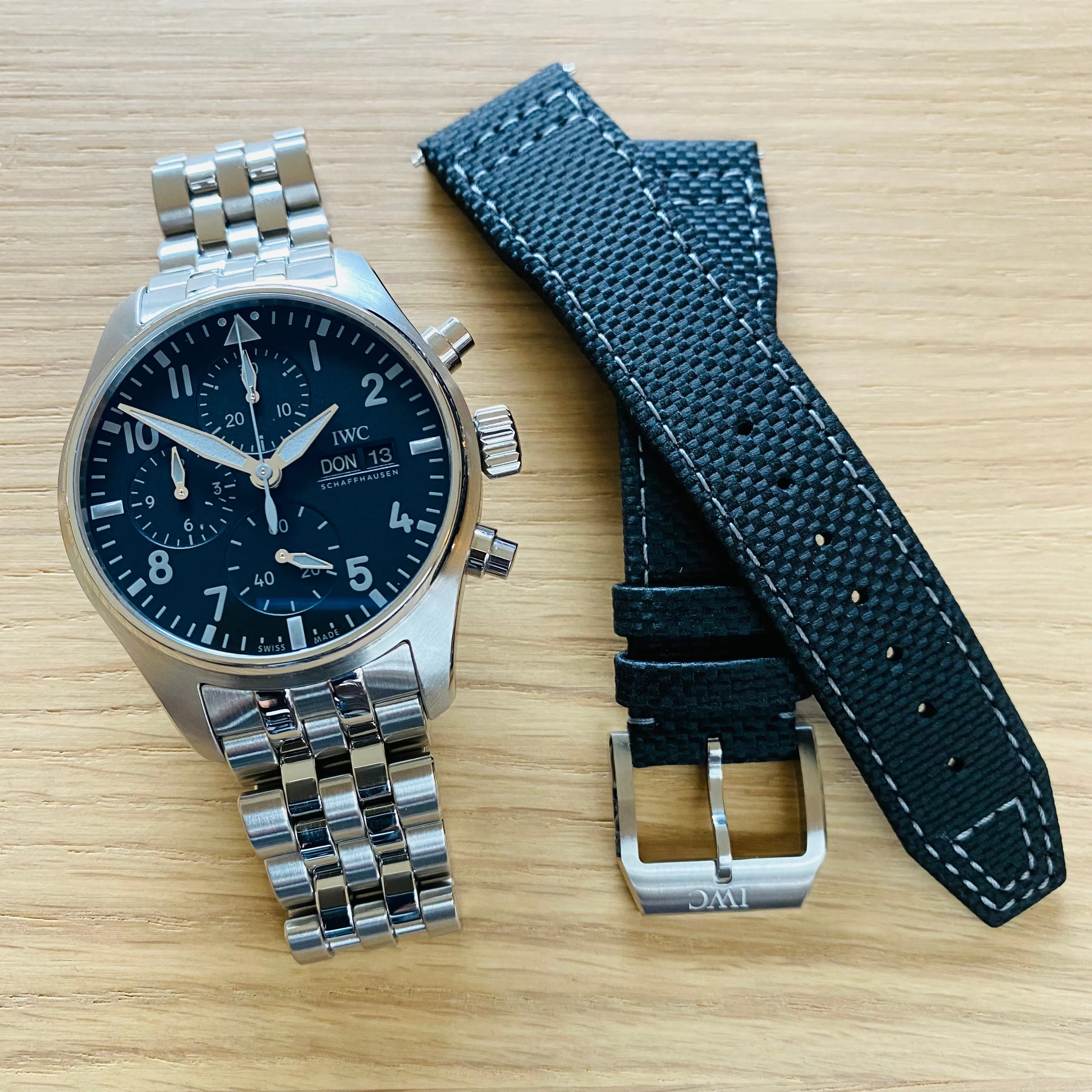IWC Pilot’s Chronograph C.03 with EasX-CHANGE® Bracelet and Strap (Pre-owned) - 27/125