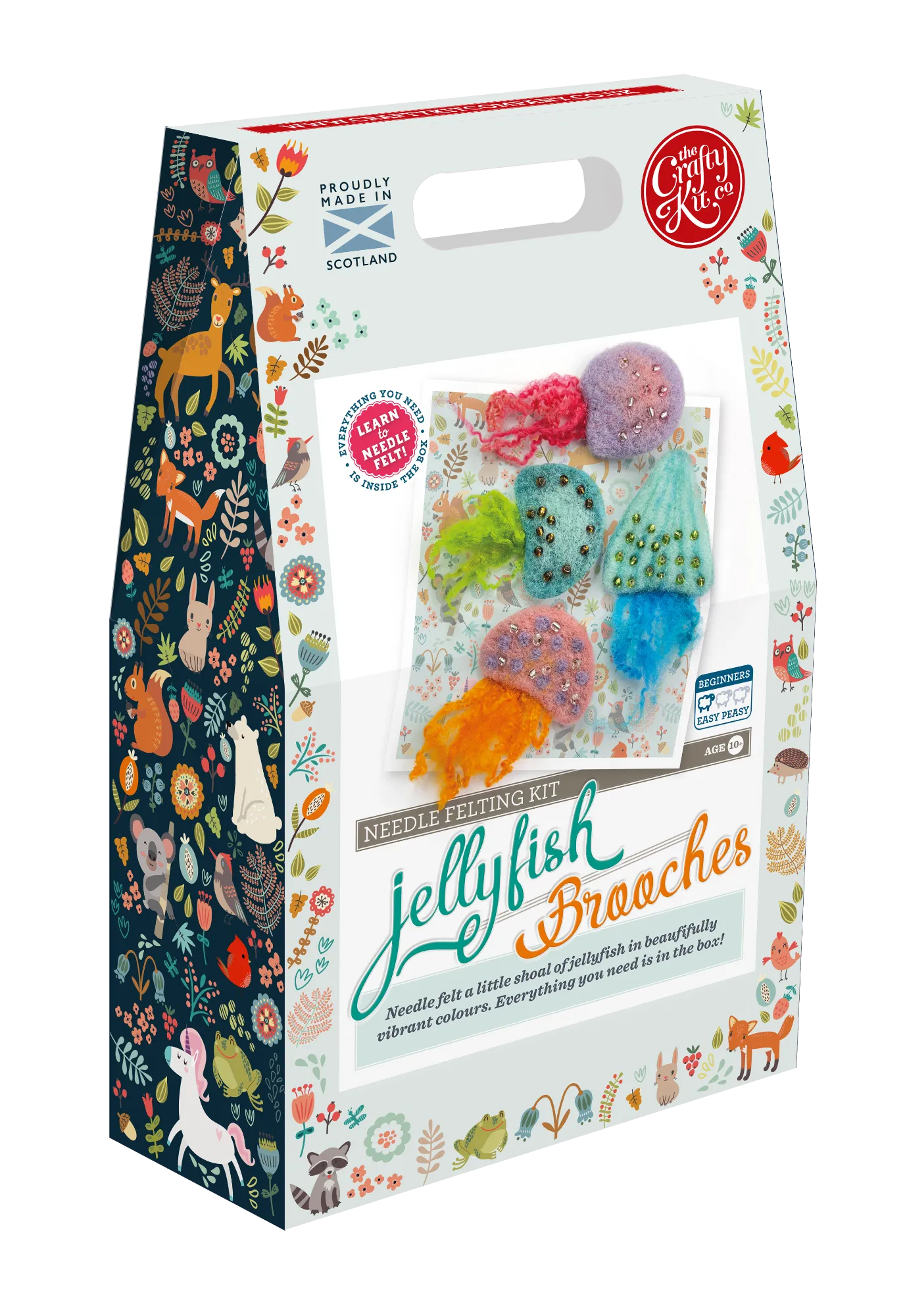 Jellyfish Brooches Needle Felting Craft Kit
