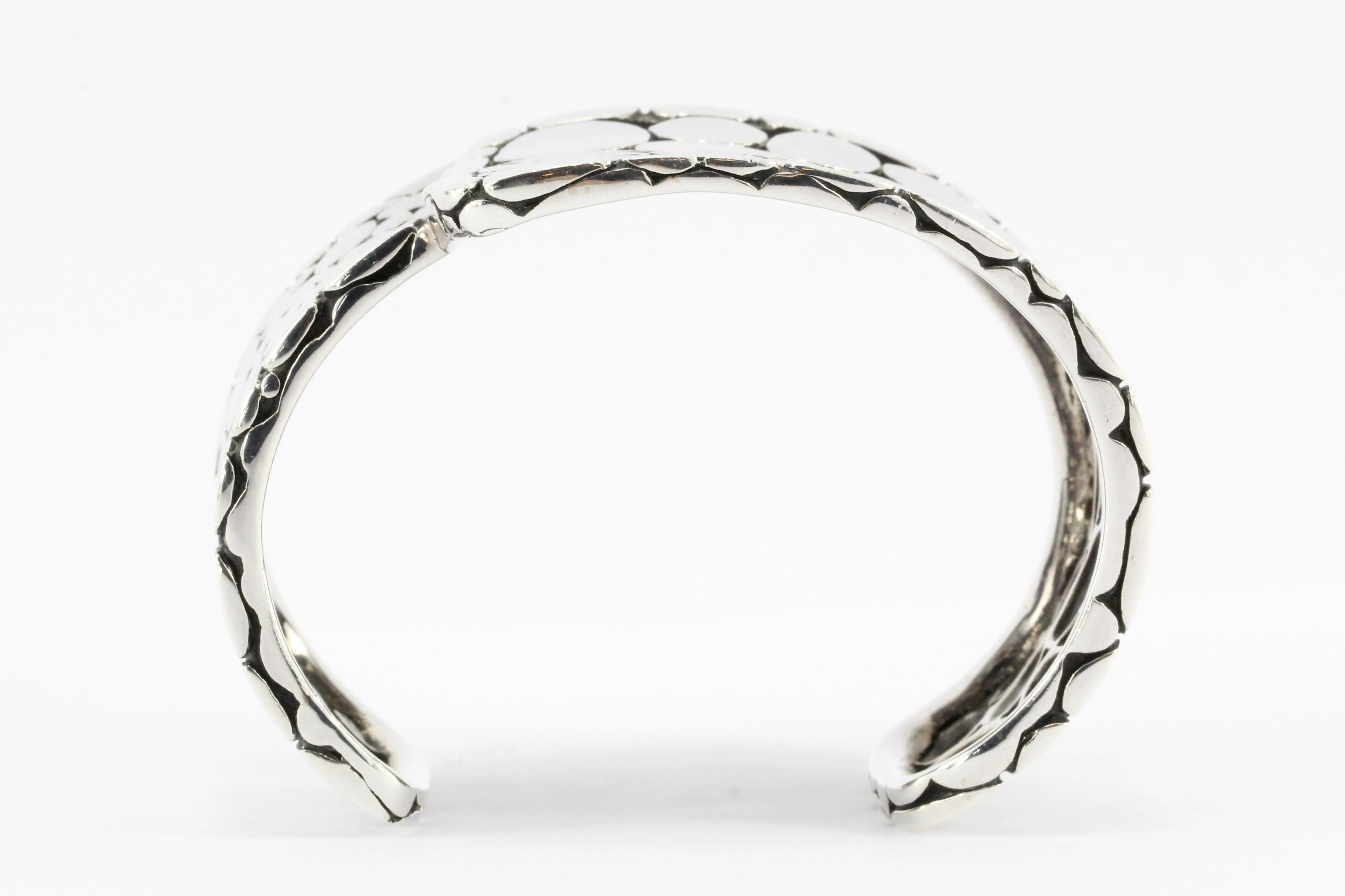 John Hardy Sterling Silver Kali Cuff with Pouch