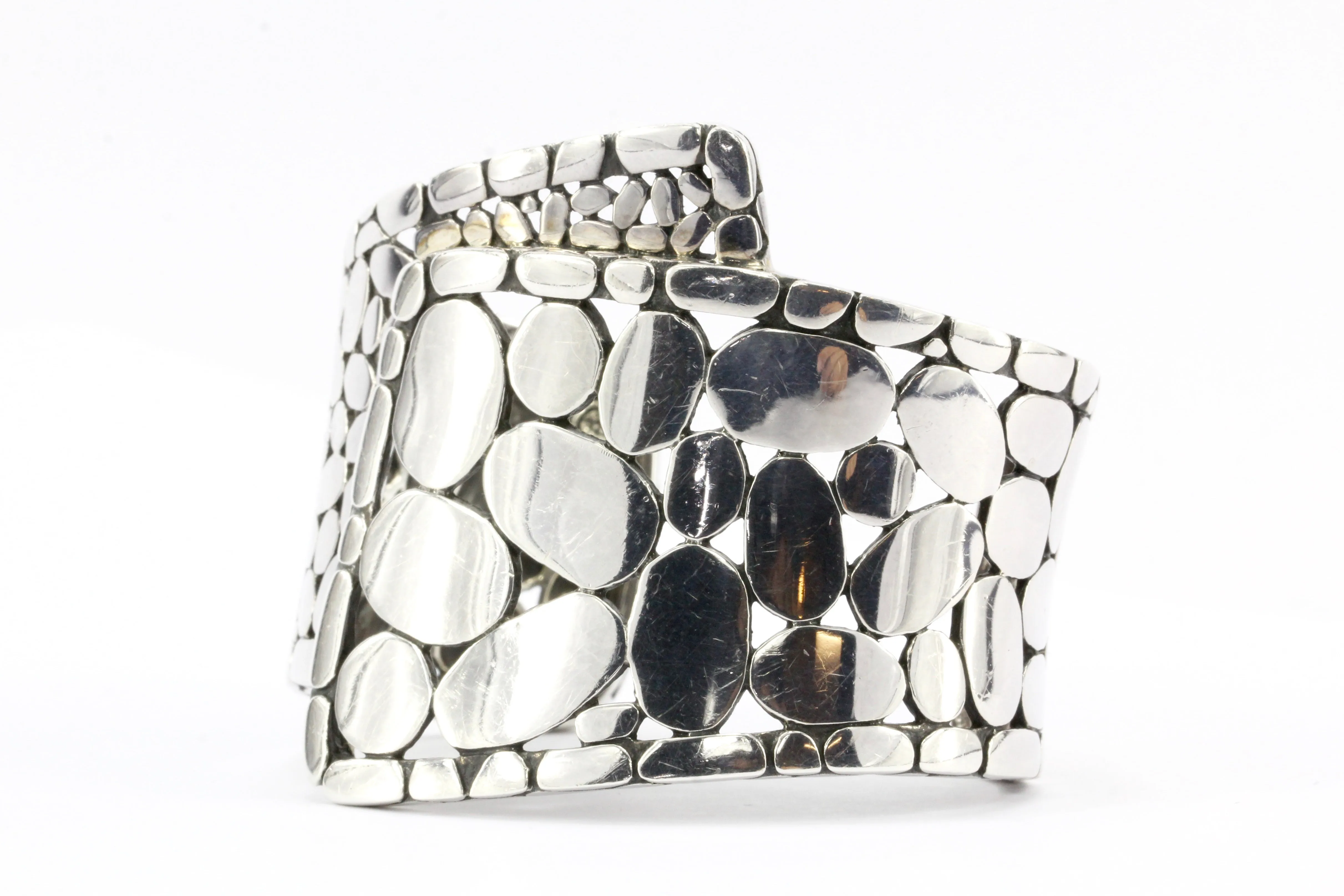 John Hardy Sterling Silver Kali Cuff with Pouch