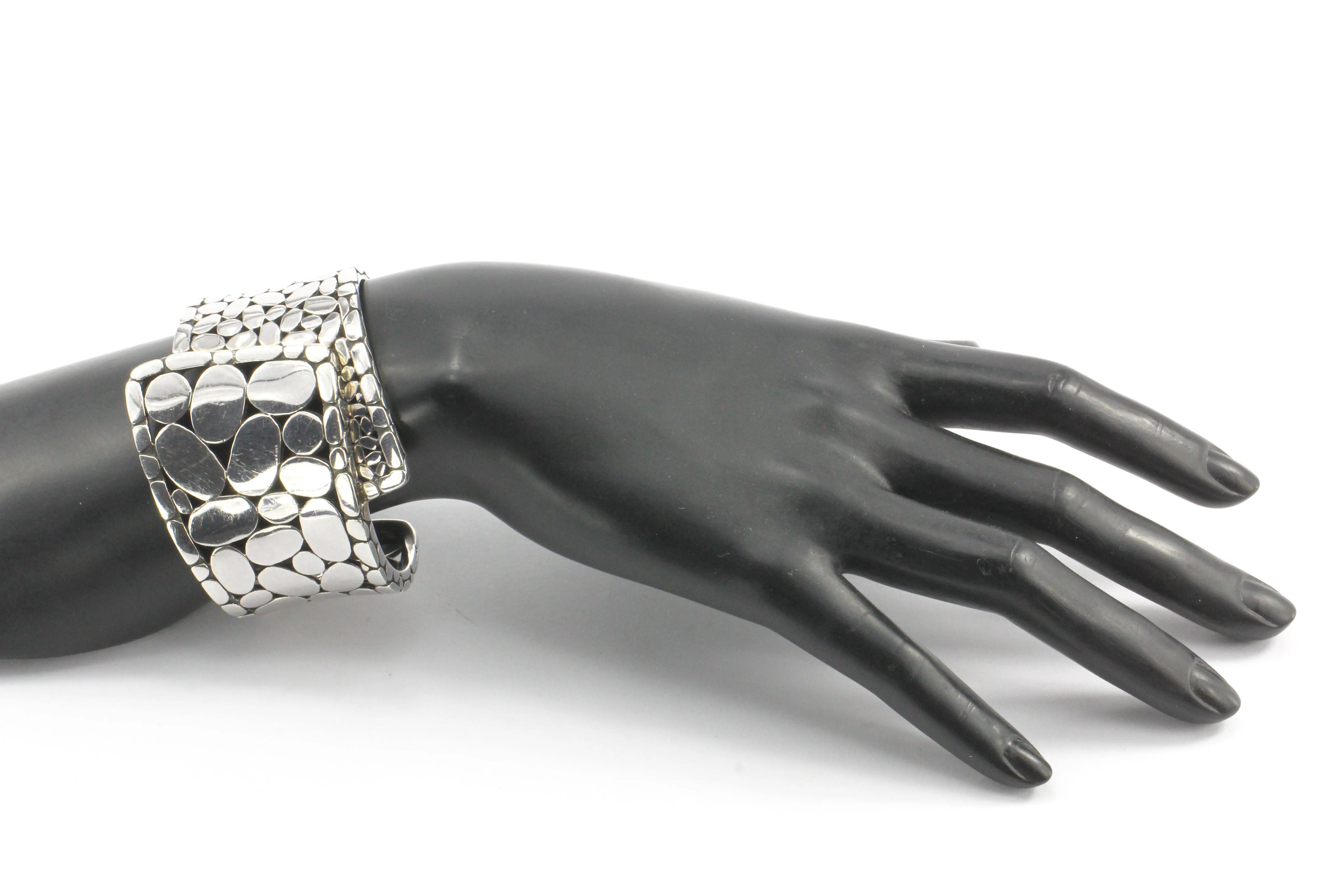 John Hardy Sterling Silver Kali Cuff with Pouch