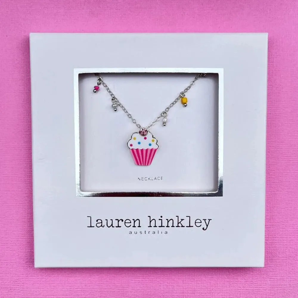 LAUREN HINKLEY TEA PARTY CUPCAKE NECKLACE