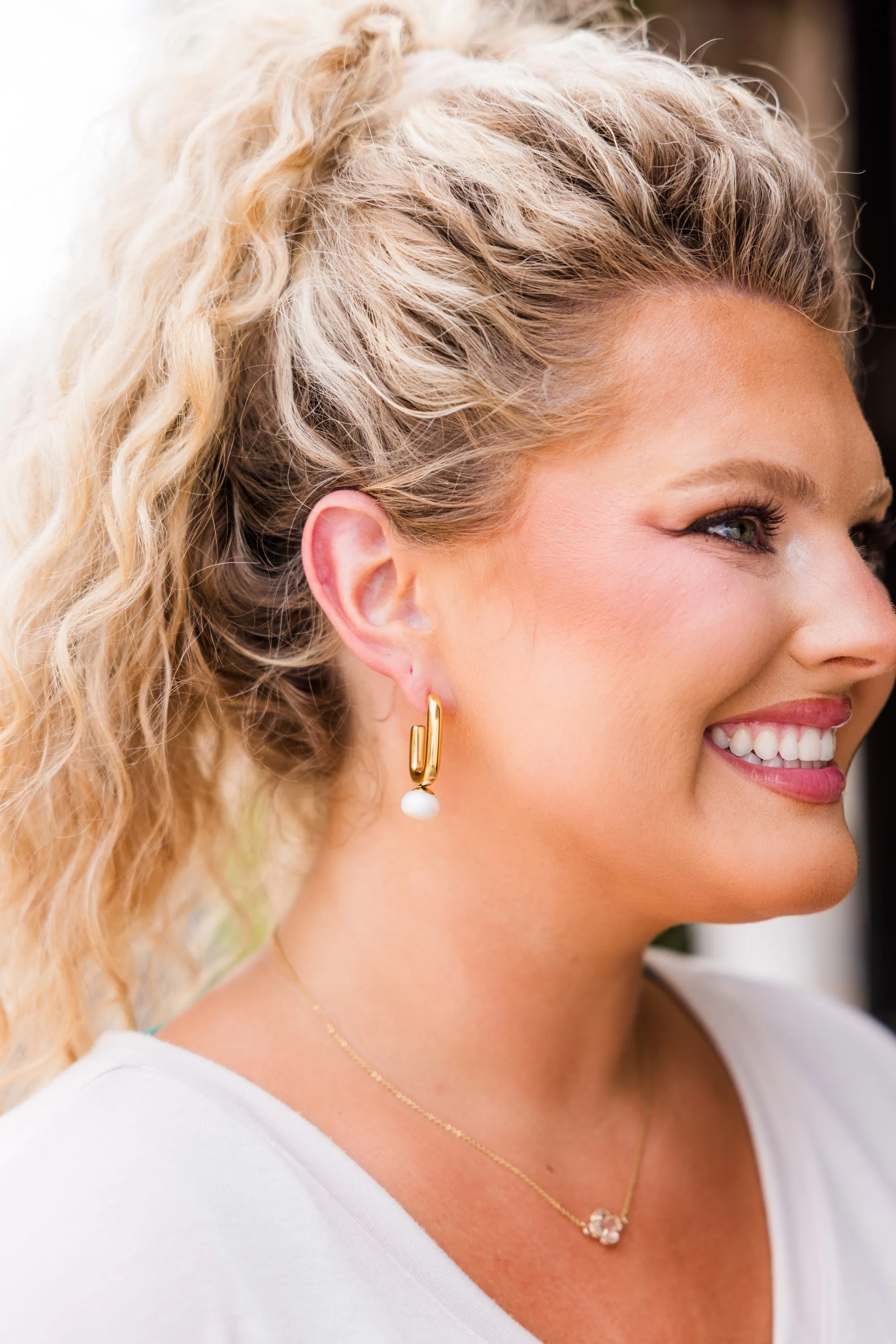 Lauren Kenzie: Spirit Of Bliss Earrings, Pearl