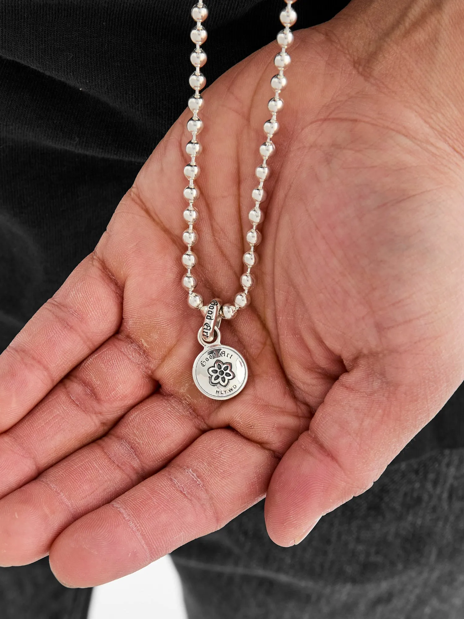 Lotus Pendant in Sterling Silver