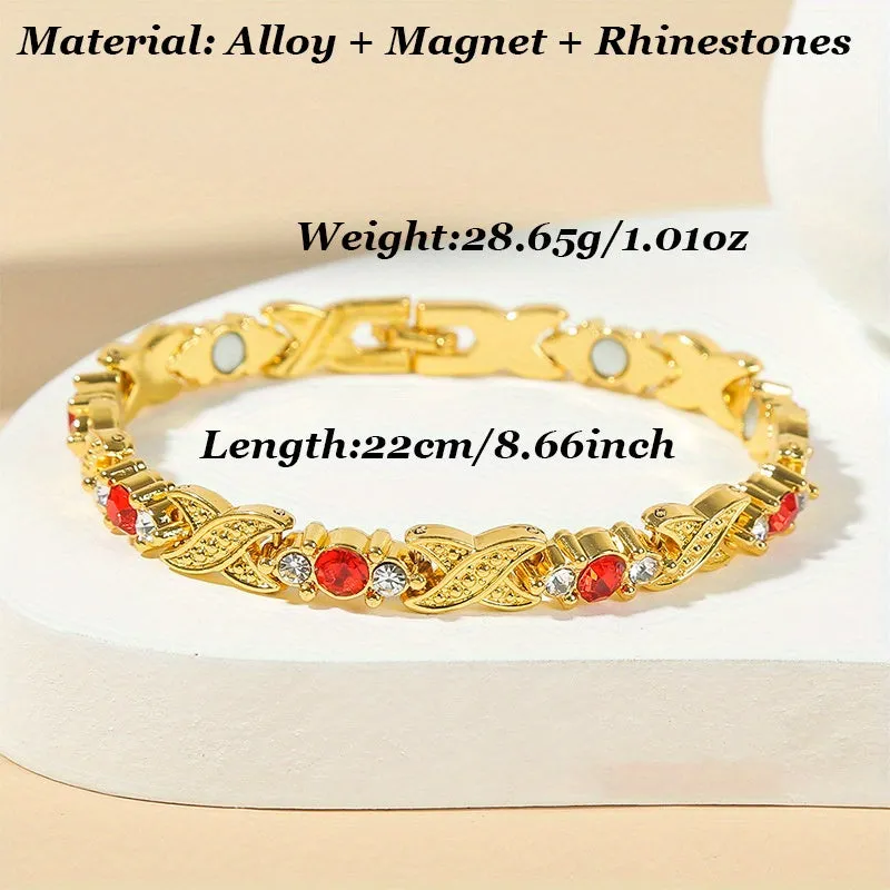 Magnet Bracelets Men's Rhinestone Personality Bracelets