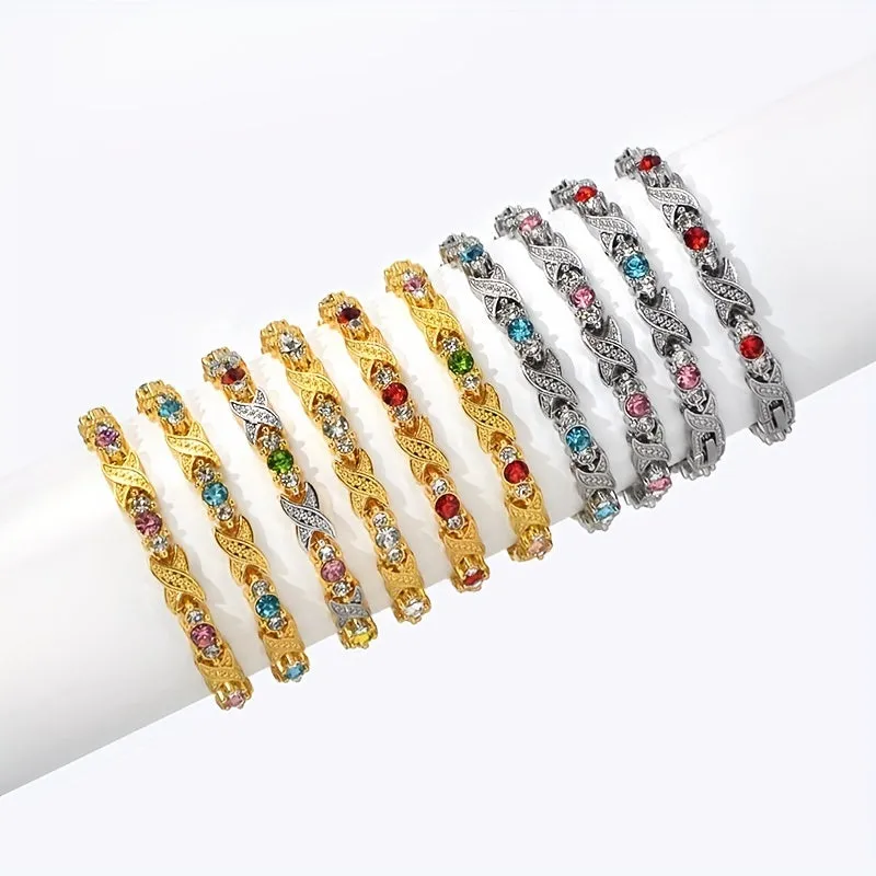 Magnet Bracelets Men's Rhinestone Personality Bracelets