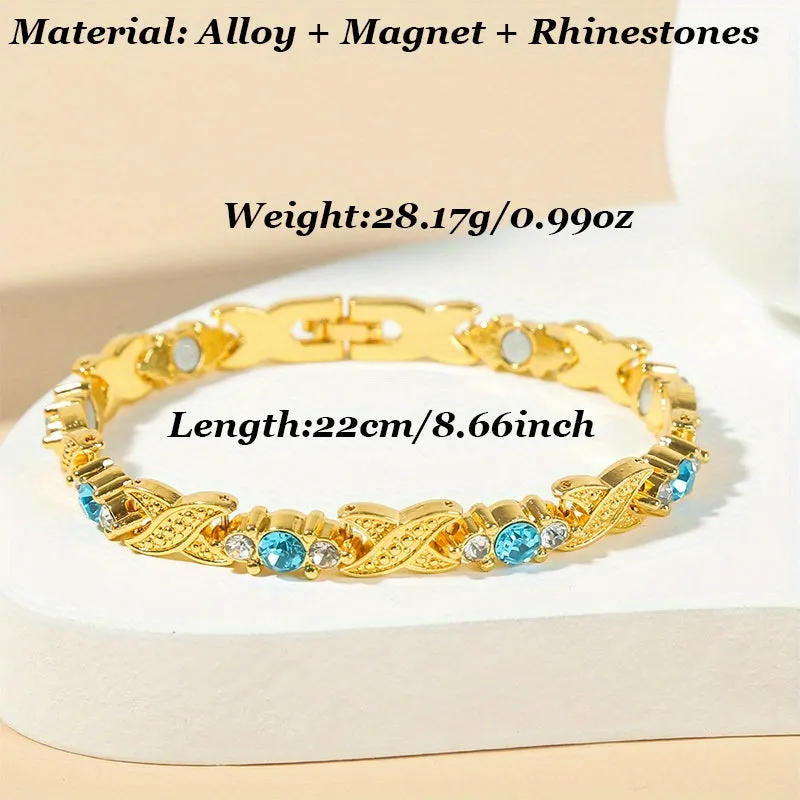 Magnet Bracelets Men's Rhinestone Personality Bracelets