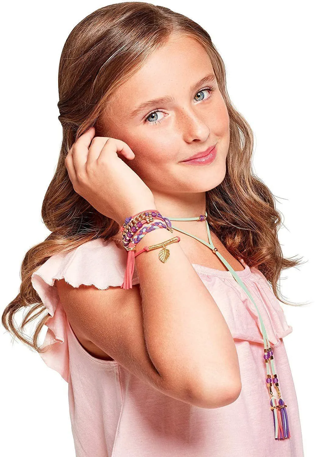 Make it Real Gold Link Jewellery Suede Bracelet & Choker Making Kit