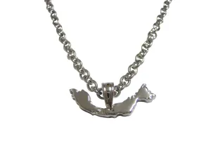 Malaysia Map Shape Pendant Necklace