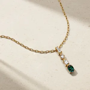 Medley Alexandrite and Diamond Pendant