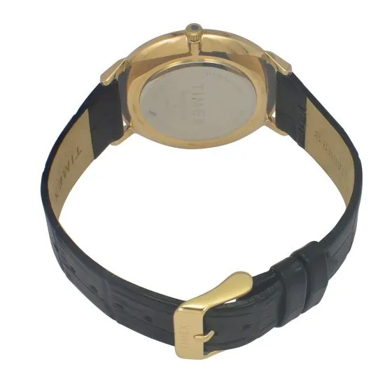 Men Black Analog Leather Watch TWEG21901