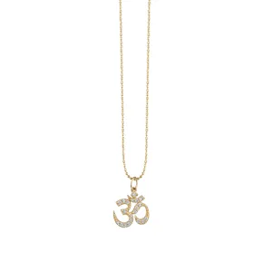 Men's Collection Gold & Diamond Om Charm