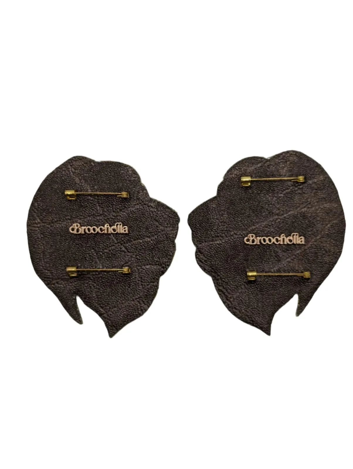 Men's Mirrored Lion Brooches