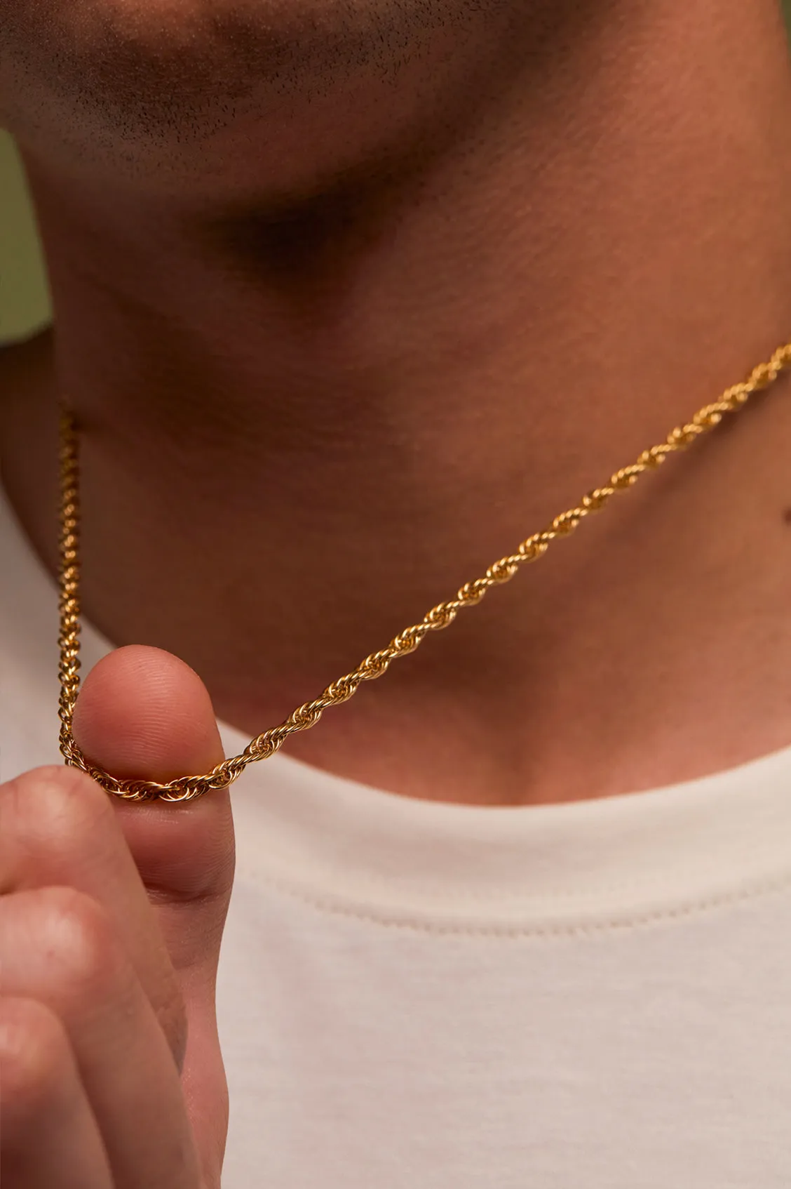 Men's Rope Chain Necklace