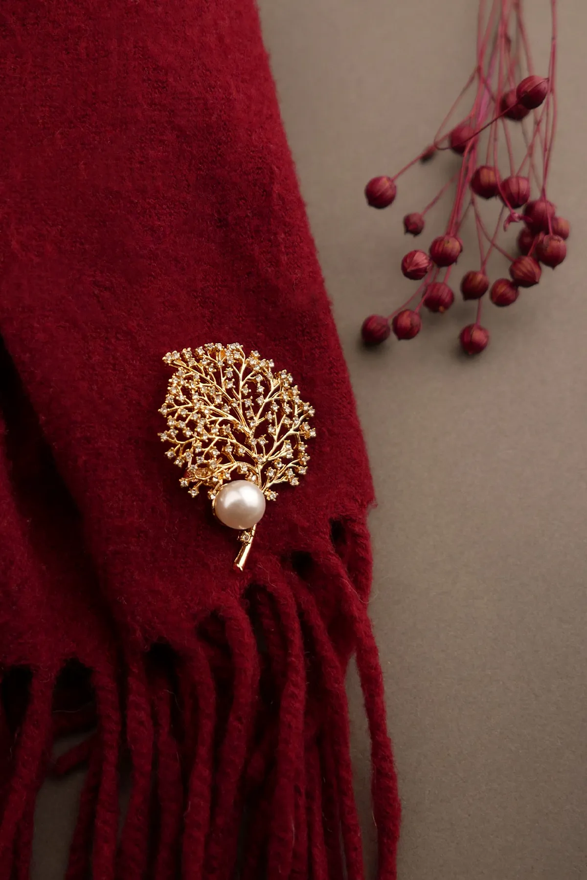 Minimalist Life Tree Brooch